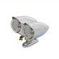 Wyatt Gatling chrome oval tail lamp assembly with red LED lighting