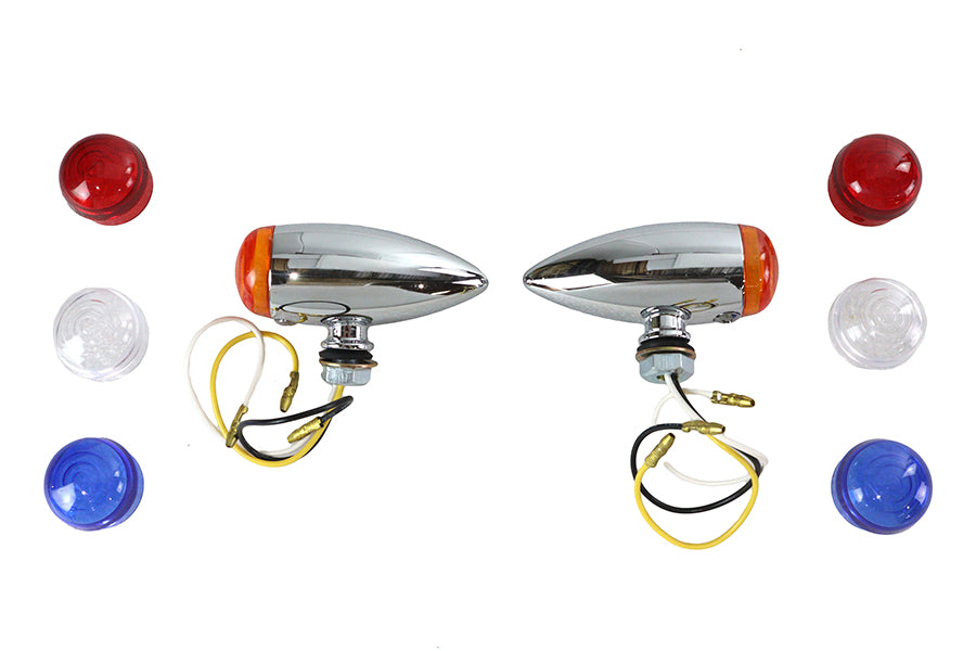 Wyatt Gatling Mini Clear LED Bullet Marker Lamp 20-6589SALEDK, front view