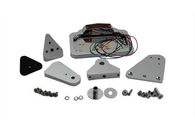 V-Twin 33-1929 side mount tail lamp plate set for motorcycle lighting setup