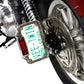 V-Twin side mount tail lamp plate set, model 33-1929, for motorcycle lighting