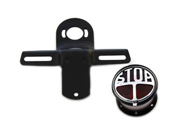 V-Twin 33-1950 chrome round style tail lamp kit for motorcycle lighting