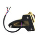 V-Twin Crocker style LED tail lamp housing in brass finish for motorcycle lighting