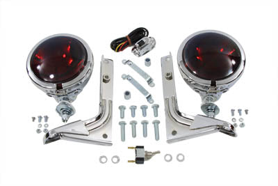 V-Twin 33-1993 Red Pursuit Spotlamp Kit