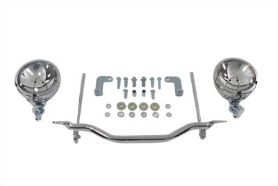 V-Twin 33-2030 Chrome Spotlamp Kit for 1986–1995 Harley-Davidson FLST