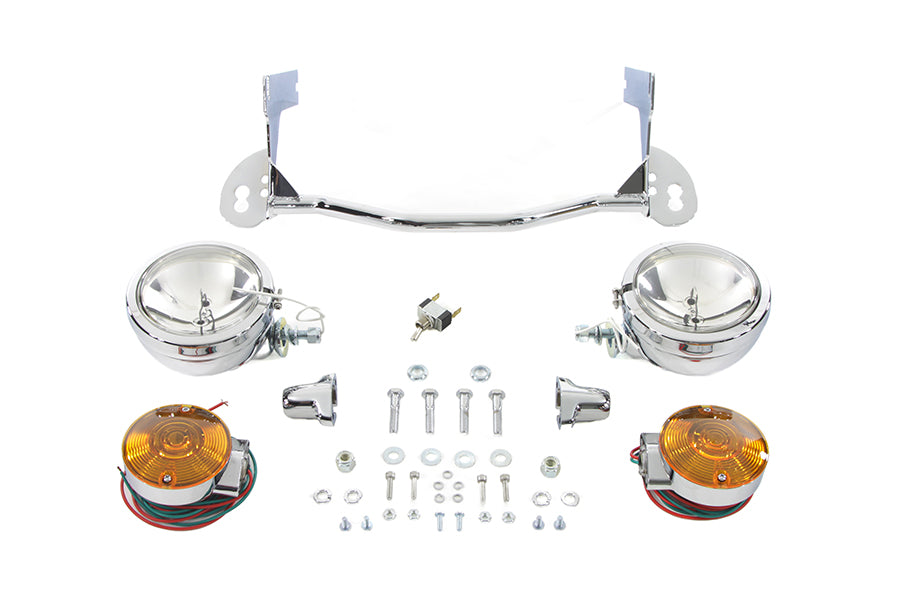 V-Twin 33-2037 Chrome Spotlamp Kit