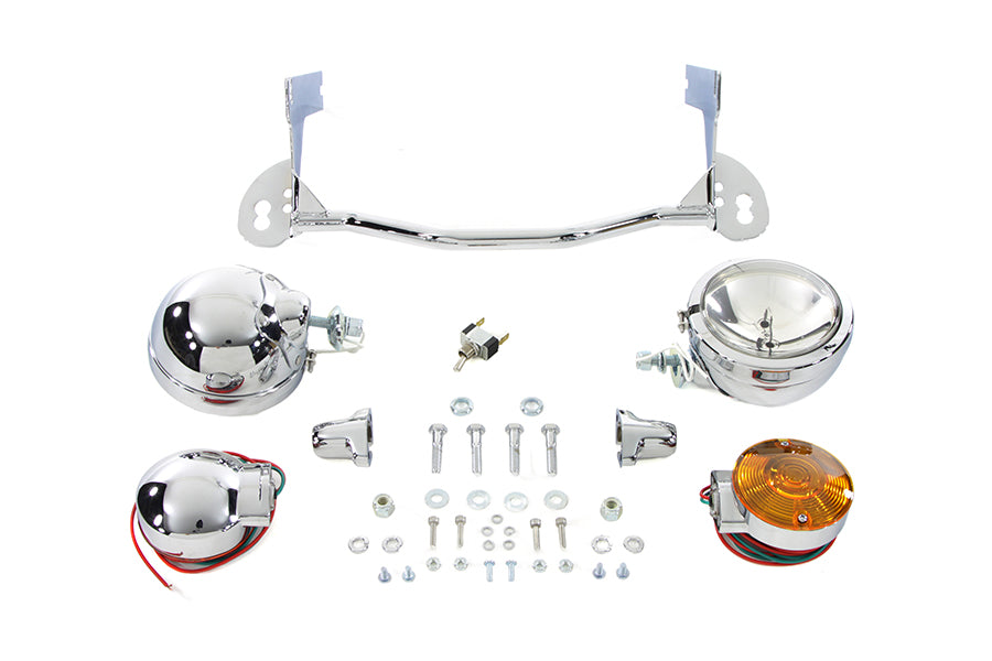 V-Twin 33-2037 Chrome Spotlamp Kit