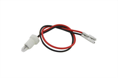 Wyatt Gatling 74519 White 60mm Indicator Lamp Socket for Speedometer and Tachometer