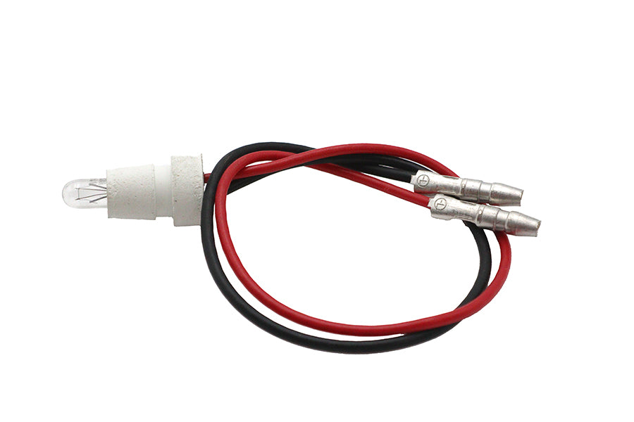 Wyatt Gatling 74519 White 60mm Indicator Lamp Socket for Speedometer and Tachometer