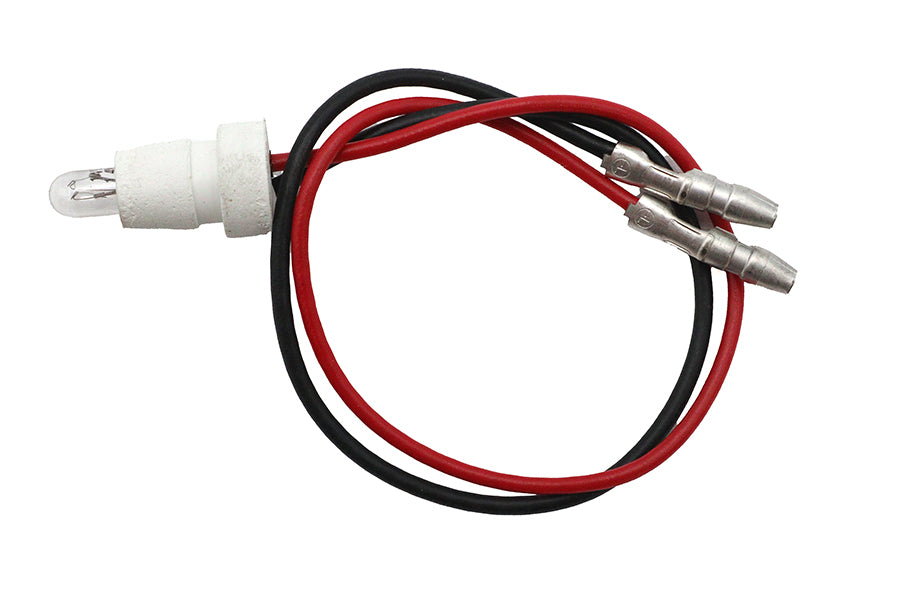 Wyatt Gatling 74519 White 60mm Indicator Lamp Socket for Speedometer and Tachometer