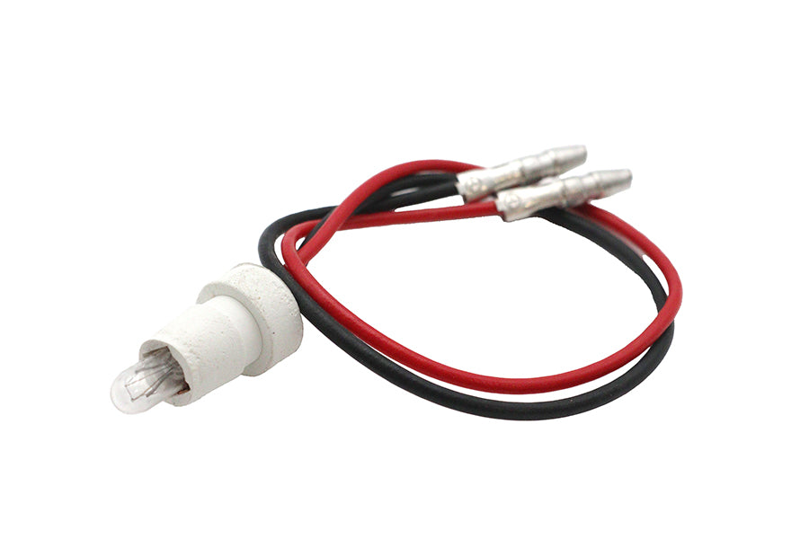 Wyatt Gatling 74519 White 60mm Indicator Lamp Socket for Speedometer and Tachometer