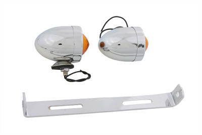 V-Twin Bullet Marker Lamp Bracket Kit, model 33-2050, metal mounting brackets for motorcycle lighting