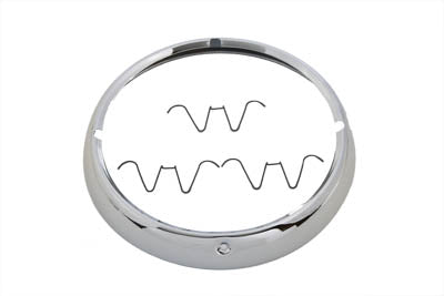 Wyatt Gatling 67712-83A chrome outer headlamp trim rim for motorcycle lighting