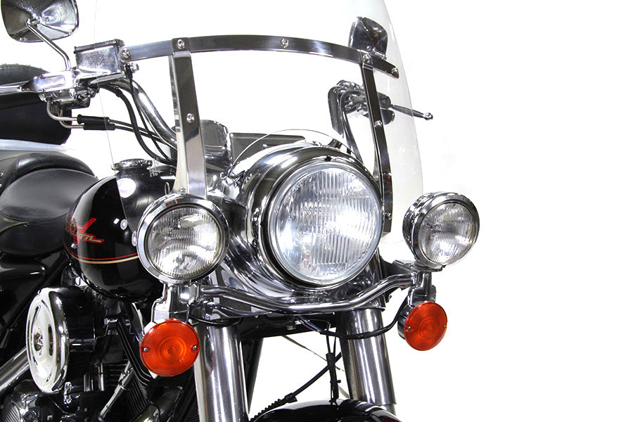 Wyatt Gatling 67712-83A chrome outer headlamp trim rim for motorcycle lighting