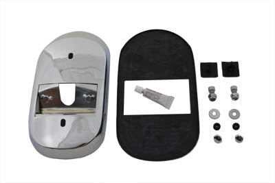 Wyatt Gatling 12-0014-J chrome tail lamp adapter for motorcycle lighting