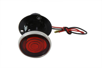 Wyatt Gatling L24-65E9 replica P&H 2-inch round tail lamp with bulb, black finish