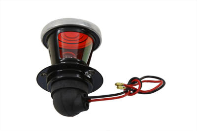 Wyatt Gatling L24-65E9 replica P&H 2-inch round tail lamp with bulb in black