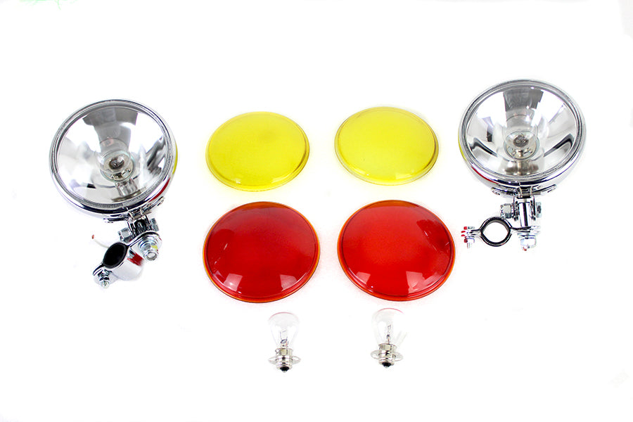 V-Twin 33-2261 Spring Fork Spotlamp Kit for motorcycle lighting setup