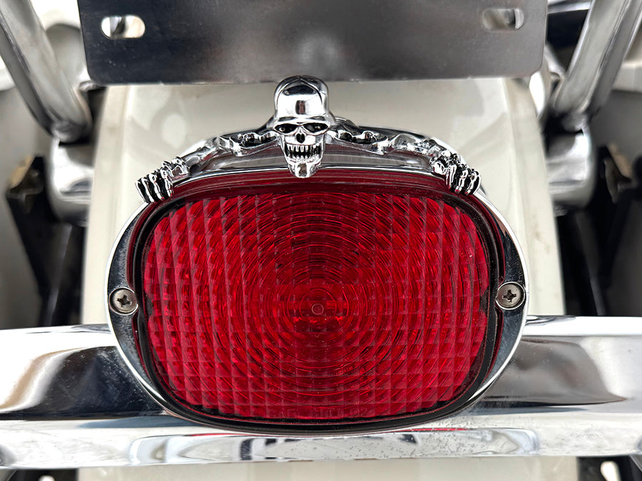 V-Twin 7-inch skull rider accessory, 33-2263, shown in detailed product view