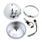 V-Twin 7-inch 12-volt LED Glide headlamp in chrome finish for motorcycle lighting