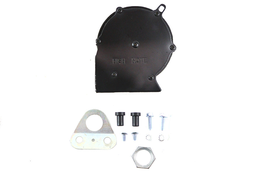 V-Twin FXR black horn kit, model 33-2270, electrical motorcycle horn assembly