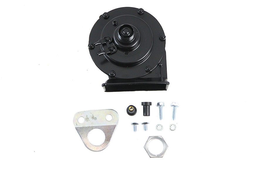 V-Twin FXR black horn kit, model 33-2270, electrical motorcycle component