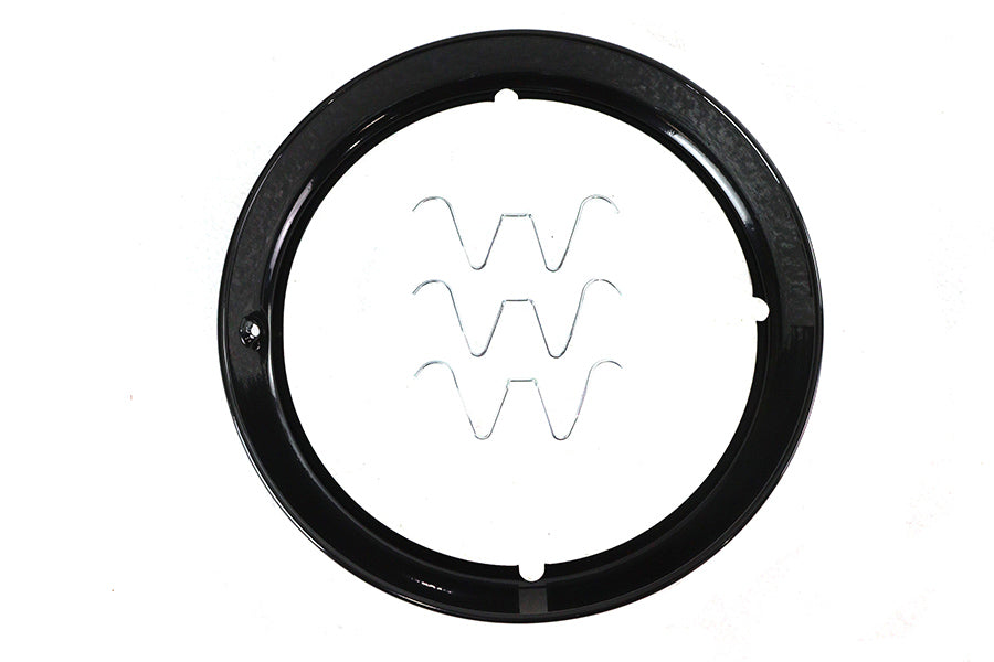 V-Twin 33-2287 black outer headlamp trim rim for motorcycle lighting