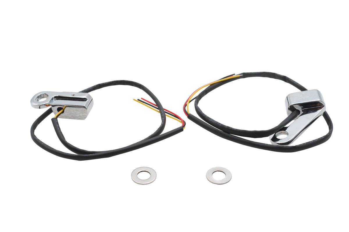 V-Twin 33-2309 chrome 12-volt LED marker lamp set for vehicle lighting