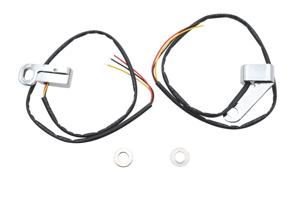 V-Twin 33-2309 chrome 12-volt LED marker lamp set for vehicle lighting
