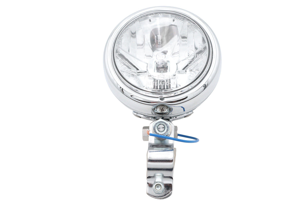 V-Twin Retro 4-1/2 inch chrome spotlamp for motorcycle lighting