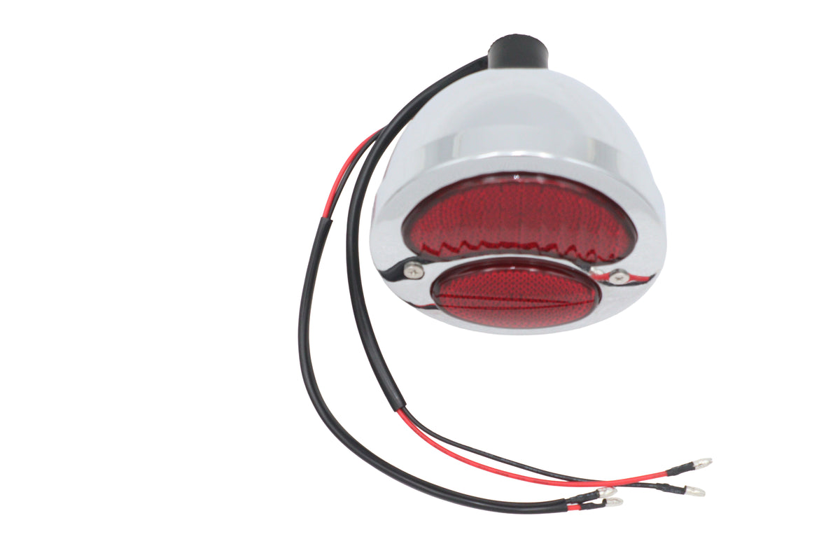 V-Twin Duet tail lamp assembly, chrome finish, model 33-2377