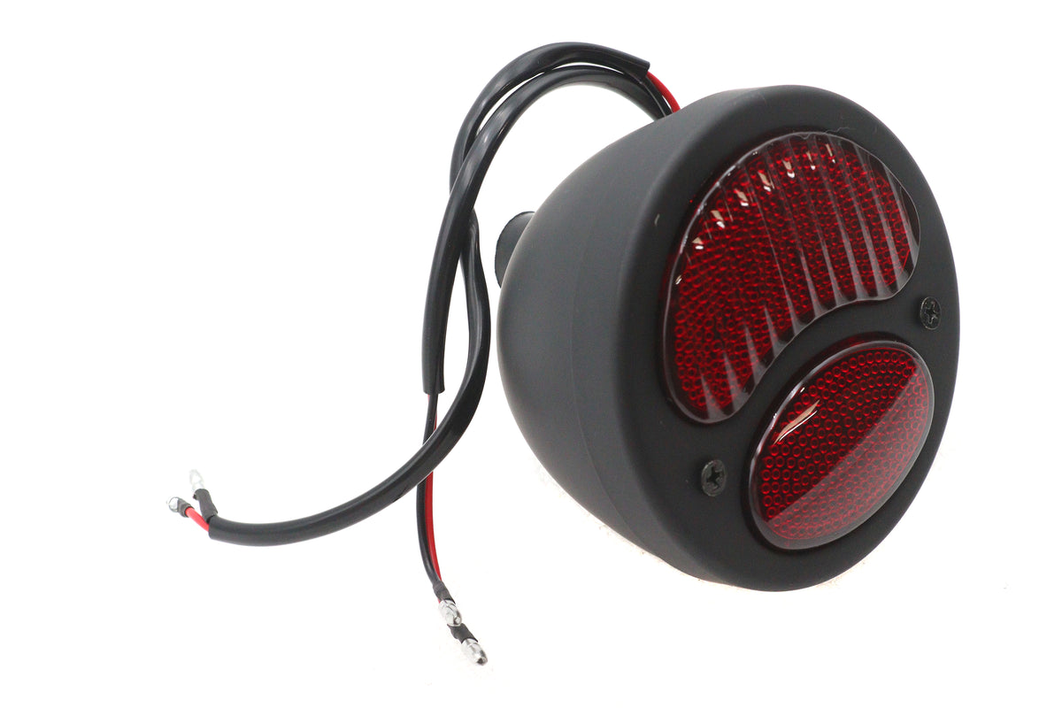 V-Twin 33-2378 Duet tail lamp assembly in black for motorcycle lighting