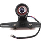 V-Twin round LED fender mount tail lamp in black with blue dot, model 33-2701