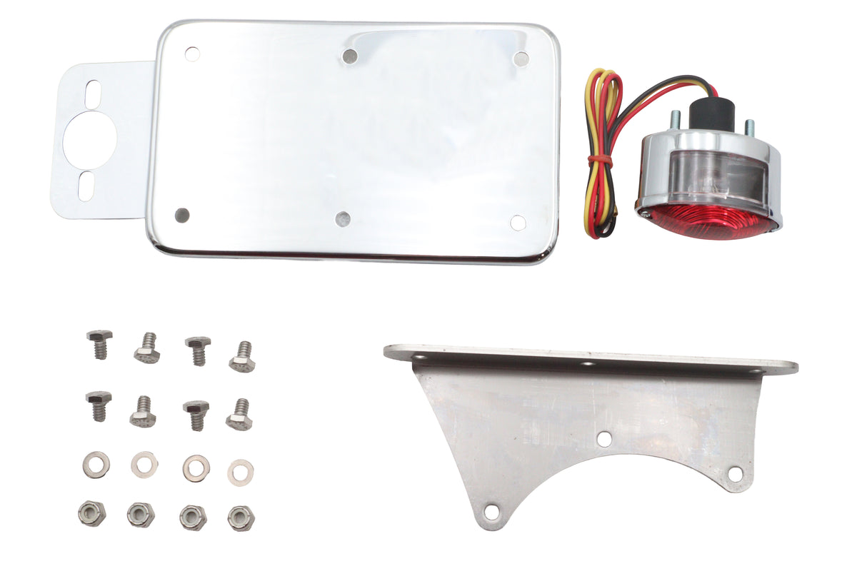 V-Twin 33-2707 vertical side mount tail lamp kit for 1941-1964 FL motorcycles