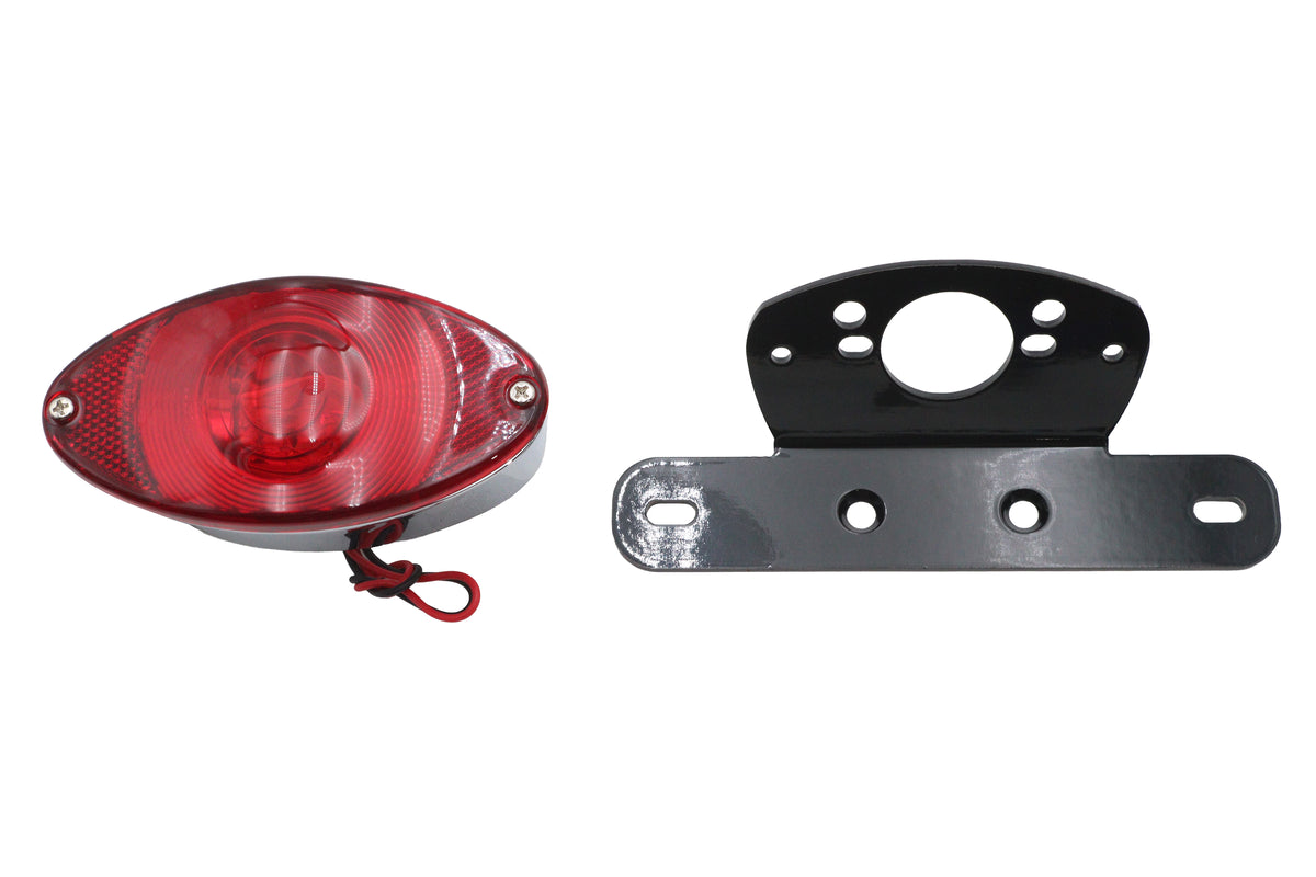 V-Twin 33-3058 Fender Mount Tail Lamp Oval LED Black