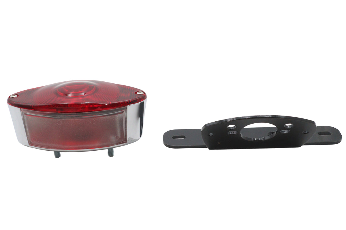 V-Twin 33-3058 Fender Mount Tail Lamp Oval LED Black