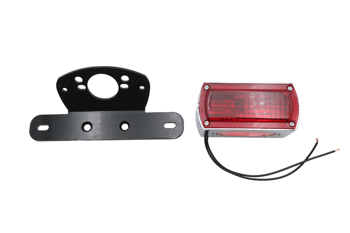 V-Twin 33-3059 Fender Mount Tail Lamp Kit, Black