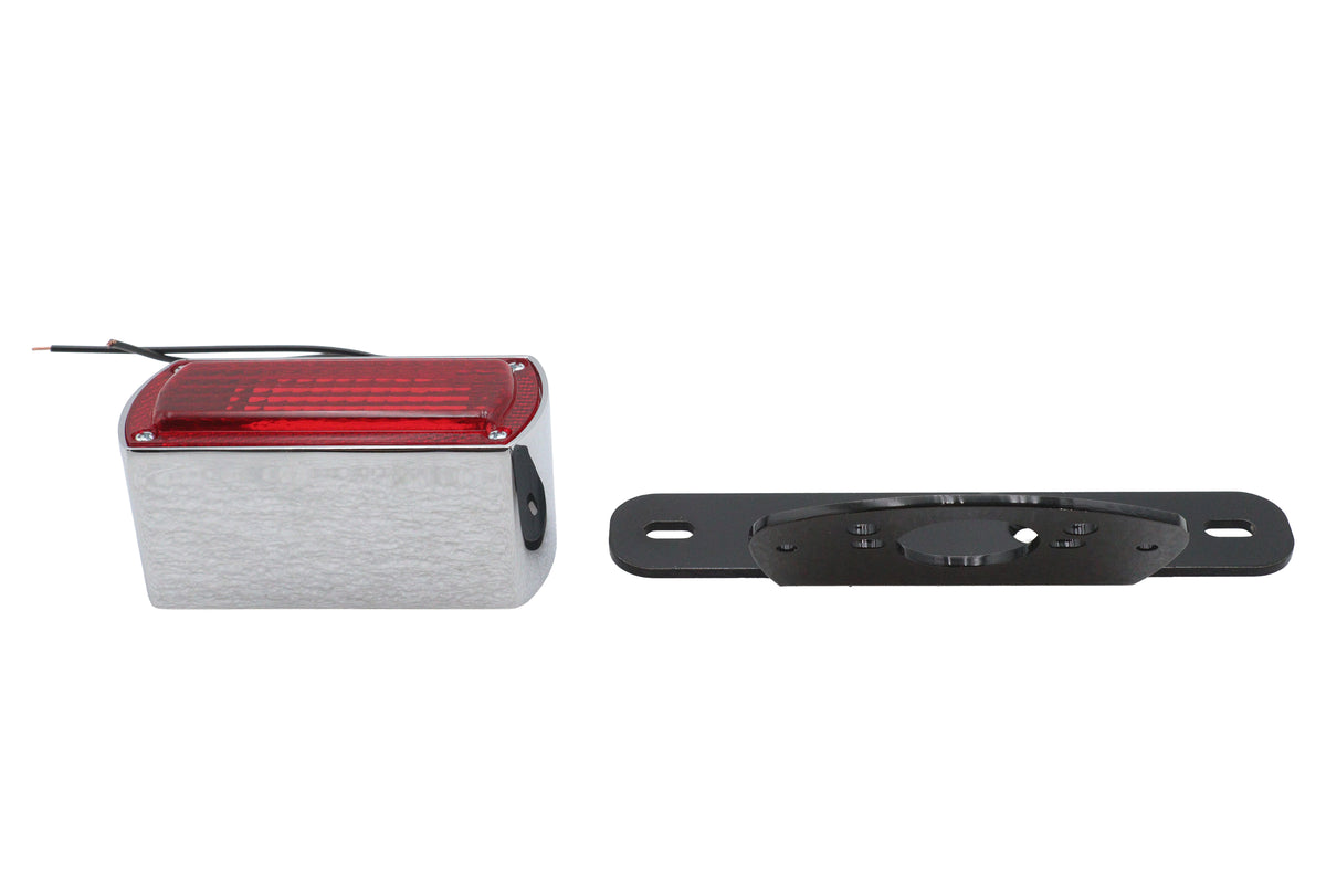 V-Twin 33-3059 Fender Mount Tail Lamp Kit, Black