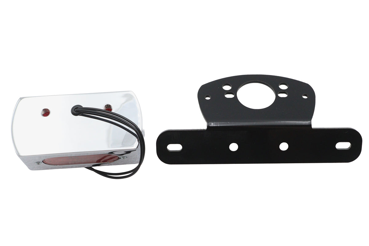V-Twin 33-3059 Fender Mount Tail Lamp Kit, Black