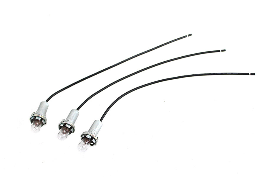 Wyatt Gatling 90025B Indicator Lamp Socket for Harley-Davidson FL Speedometer Base