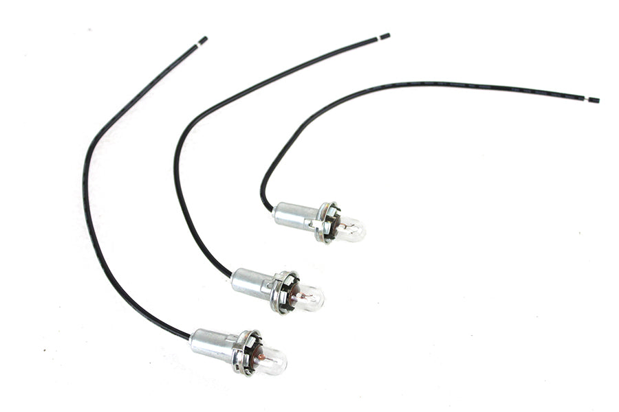Wyatt Gatling 90025B Indicator Lamp Socket for Harley-Davidson FL Speedometer Base