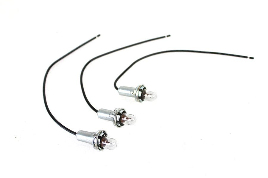 Wyatt Gatling 90025B Indicator Lamp Socket for Harley-Davidson FL Speedometer Base
