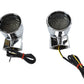 Wyatt Gatling Chrome Revox Bullet LED Rear Turn Signal Set 33-5015 for motorcycle lighting