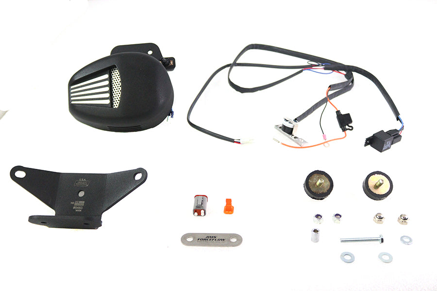 Jims 5401 Forceflow black cylinder head cooler kit for motorcycle oil tank setup