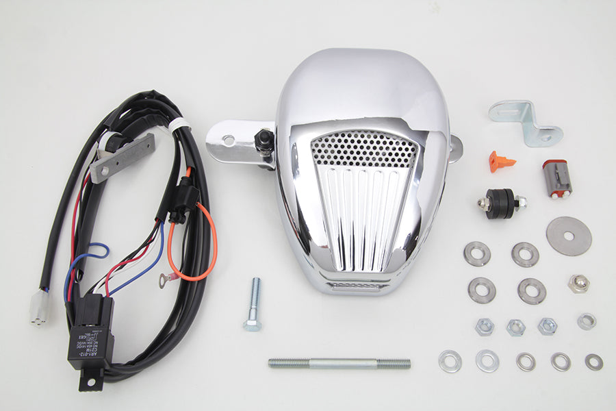 Jims 5462 Forceflow cylinder head cooler kit in chrome for motorcycle oil tanks