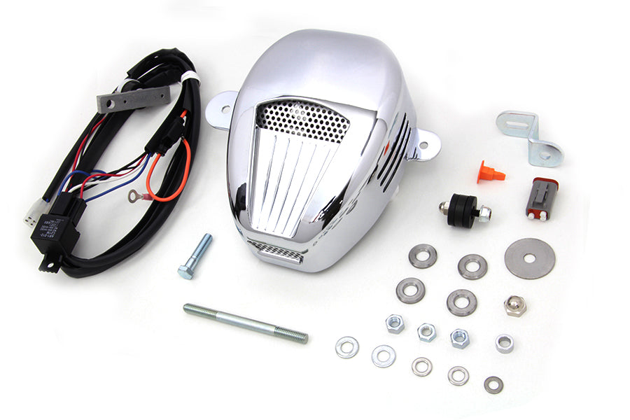 Jims Forceflow cylinder head cooler kit in chrome for motorcycle engine cooling