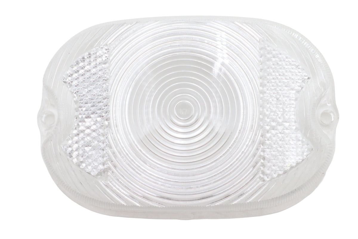 Ultima 86-132 clear oval tail lamp replacement lens, stock-style automotive lighting part