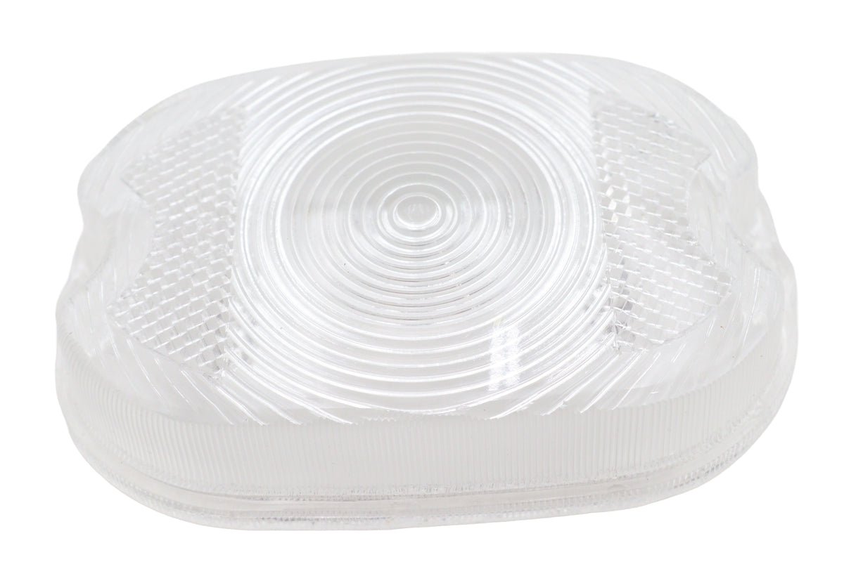 Ultima 86-132 clear oval tail lamp replacement lens, stock-style automotive lighting lens