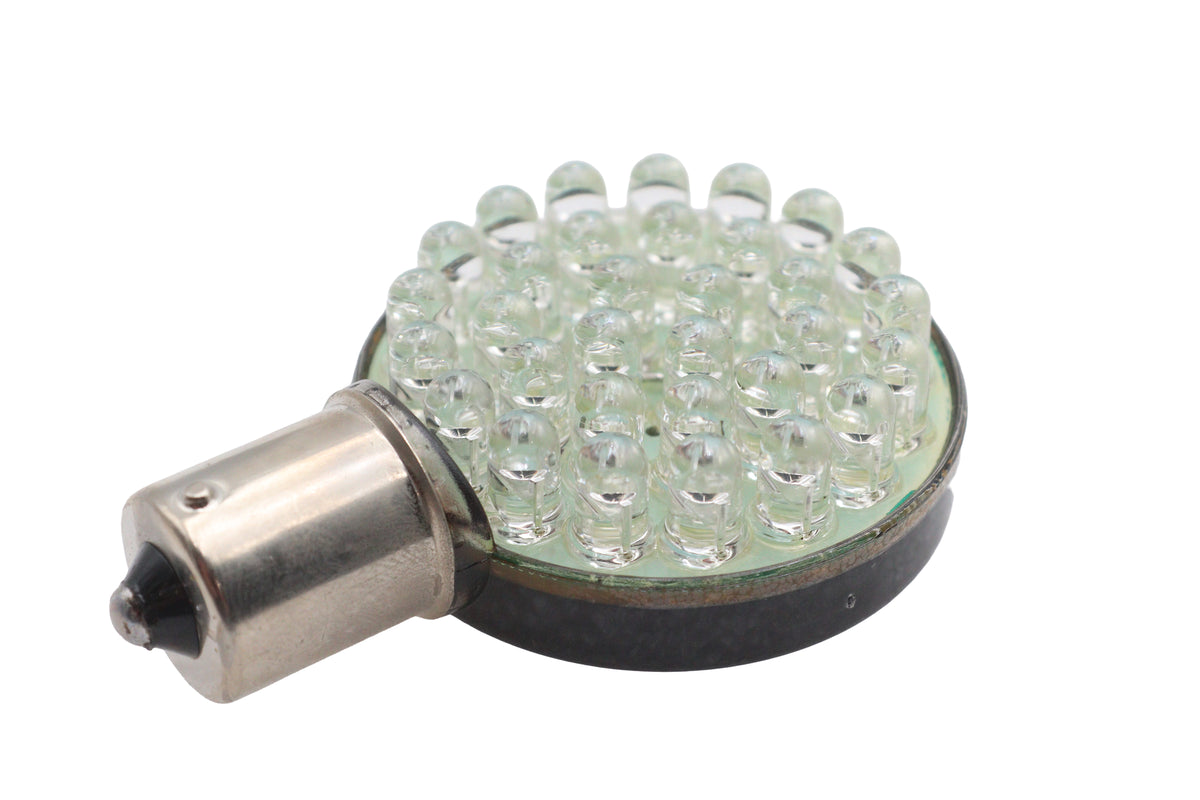 Ultima 33-6500 LED angled turn signal bulb, Style 1156, visible in automotive lighting product image
