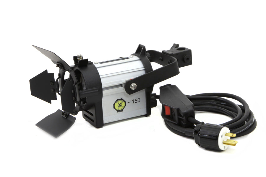 Wyatt Gatling DTW300 DTW 150 tungsten light rider accessory, black housing close-up