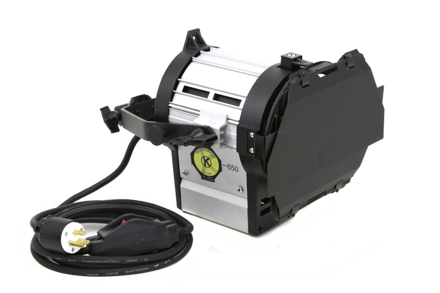 Wyatt Gatling DTW 1000 DTW 650 tungsten light rider accessory, black cylindrical light fixture